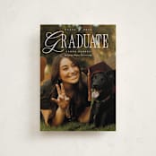 "Literary" - Graduation Announcements in Sea Salt by Everett Paper Goods - Front