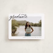 "Alignment" - Graduation Announcements in Onyx by Ashley DeMeyere - Front