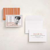 "Bound" - Graduation Announcements in Tangerine by Heather Schertzer - Assembled