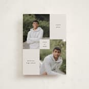 "Bright Modern" - Graduation Announcements in Moon by Kelly Watkins - Front
