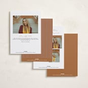 "Circlet" - Graduation Announcements in Powder by Ellis - Back of Card Options
