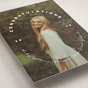 "Circlet" - Graduation Announcements in Powder by Ellis - Detail