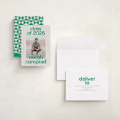 "School Color Duo" - Graduation Announcements in Grass by Jackie Crawford - Assembled