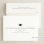 "Classy Stack" - Graduation Announcements in Limestone by Erica Krystek - FREE Recipient Addressing