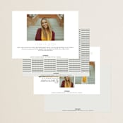 "newspaper" - Graduation Announcements in Newsprint by Kaydi Bishop - Back of Card Options