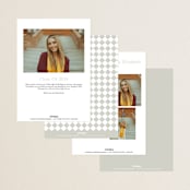"Next Adventure" - Graduation Announcements in Snow by Yaling Hou Suzuki - Back of Card Options