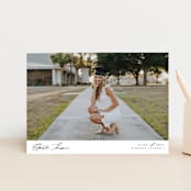 "Elegance" - Graduation Announcements in Cloud by Nicole Walsh - Front