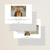 "Elegance" - Graduation Announcements in Cloud by Nicole Walsh - Back of Card Options