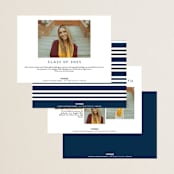 "Upward" - Graduation Announcements in Alabaster by Erica Krystek - Back of Card Options
