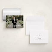 "Grad in Overlay" - Graduation Announcements in Eggshell by Carolyn MacLaren - Assembled
