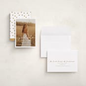"Graduate Script" - Graduation Announcements in Snow by Sarah Curry - Assembled