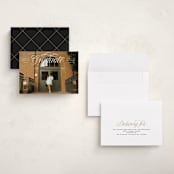 "Legato" - Graduation Announcements in Crisp Linen by Erin L. Wilson - Assembled