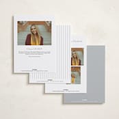 "Cornered" - Graduation Announcements in Silk by Kelly Schmidt - Back of Card Options