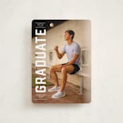"Upward" - Graduation Announcements in Alabaster by Erica Krystek - Front