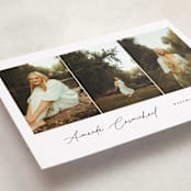 "The Trio" - Graduation Announcements in Onyx by Benita Crandall - Detail
