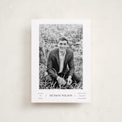 "Collegiate" - Graduation Announcements in Onyx by Benita Crandall - Front