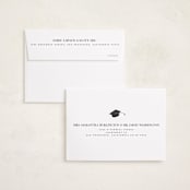 "Collegiate" - Graduation Announcements in Onyx by Benita Crandall - FREE Recipient Addressing