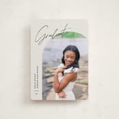 "Arc Over" - Graduation Announcements in Vanilla by Pixel and Hank - Front