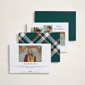 "Merry Trim" - Graduation Announcements in Ivory by Erica Krystek - Back of Card Options