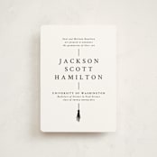 "Tassel Line" - Graduation Announcements in Onyx by Amy Payne - Front
