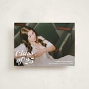 "Class Dismissed" - Graduation Announcements in Ink by Megan Davis - Front