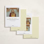 "Funtime" - Graduation Announcements in Lemon by Helena Vitto - Back of Card Options