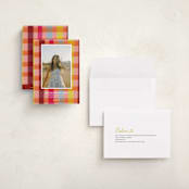 "Rainbow plaid" - Graduation Announcements in Ruby by Kat Roberts - Assembled