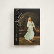 "Shiny year" - Graduation Announcements in Noir by Creo Study - Front