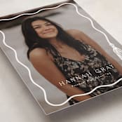 "Tassel Scallop" - Graduation Announcements in Snow by Susan Zinader - Detail