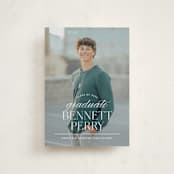 "Academy" - Graduation Announcements in Pearl by Jennifer Postorino - Front