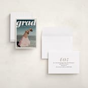 "The Cover" - Graduation Announcements in Mist by Gwen Bedat - Assembled
