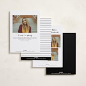 "Brilliant Day" - Graduation Announcements in Cotton by Carmia Jordaan - Back of Card Options
