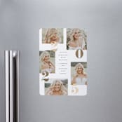 "staggered" - Graduation Announcements in Cloud by Lauren Chism - Magnet Front