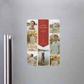 "graduate's stole" - Graduation Announcements in Cardinal by elena diaz - Magnet Front
