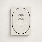 "Commence" - Graduation Announcements in Tuxedo by Megan Davis - Front