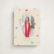 "Confetti Drop" - Graduation Announcements in Multi by Megan Cash - Front