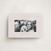 "Ribbon Frame" - Graduation Announcements in Blush by Itsy Belle Studio - Front