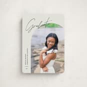 "Arc Over" - Graduation Announcements in Vanilla by Pixel and Hank - Front