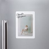 "Jot" - Graduation Announcements in Snow by Pixel and Hank - Magnet Front