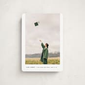 "Subtle" - Graduation Announcements in Silk by Adelyn T. - Front