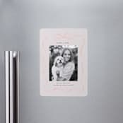 "Ribbon Frame" - Graduation Announcements in Blush by Itsy Belle Studio - Magnet Front