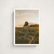 "Study Guide" - Graduation Announcements in Cloud by Carolyn MacLaren - Front