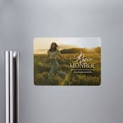 "Classic Allure" - Graduation Announcements in Cotton by Oscar and Emma - Karly Depew - Magnet Front