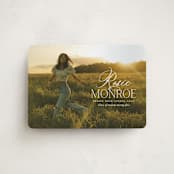 "Classic Allure" - Graduation Announcements in Cotton by Oscar and Emma - Karly Depew - Front