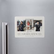 "Our Grads" - Graduation Announcements in Clay by Olivia Raufman - Magnet Front