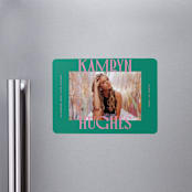 "Kamryn" - Graduation Announcements in Emerald by Erin German - Magnet Front