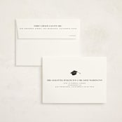 "Collegiate" - Graduation Announcements in Onyx by Benita Crandall - FREE Recipient Addressing