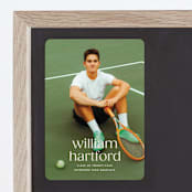 "Hartford" - Graduation Announcements in Silk by Ellen Schlegelmilch - Magnet Front