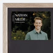 "Editorial Modern" - Graduation Announcements in Chalk by Anupama - Magnet Front