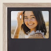 "graceful" - Graduation Announcements in Cotton by Emily Sabol Goss - Magnet Front